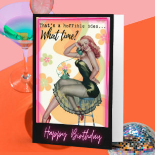 Funny Retro Birthday Card Best Friend-Sassy-Time