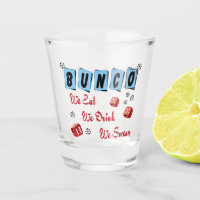Funny Retro Bunco Drinking Party