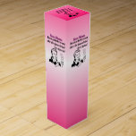 Funny Retro Bunco Gift Wine Box<br><div class="desc">Funny Retro Bunco prize or gift. Great for Bunco events, birthdays, Christmas, Friendship and other holidays. Design features Bunco dice a royal crown for the Bunco Queen. Add your own text to personalise with a group name, name, event and more. Retro style woman is holding up a score card that...</div>