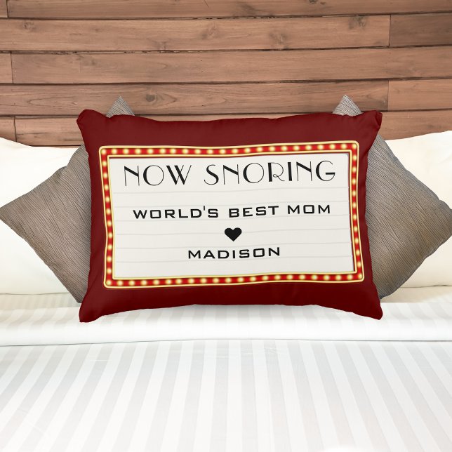 Funny Retro Cinema Theatre Marquee Sign Red Decorative Cushion (Funny Retro Cinema Theater Marquee Sign Red Accent Pillow)