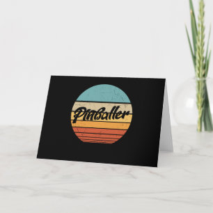 Funny Retro Classic Pinball Gift Card