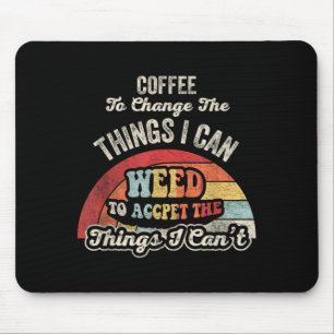 Funny Retro Coffee Saying Vintage Sunset Graphic Mouse Pad