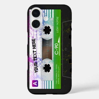 Funny Retro Compact Audio Cassette iPhone 16 Case