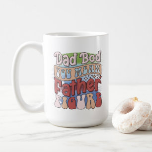 Funny retro Dad bod word art  Coffee Mug