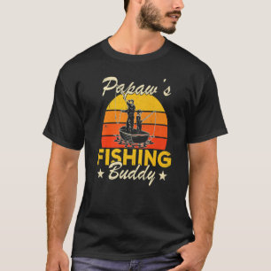 Funny Retro Dad Son Gift For Fisherman Papaw's Fis T-Shirt