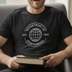 Funny Retro Department of Overthinking Introvert T-Shirt