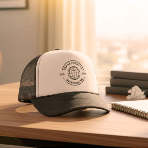 Funny Retro Department of Overthinking Introvert Trucker Hat