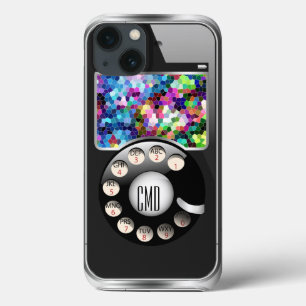 Funny Retro Dial Phone With Photo Frame iPhone 13 Case