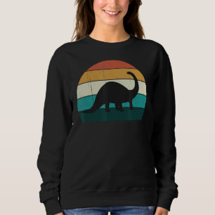 Funny Retro Dinosaur - Great Brachiosaurus Lovers Sweatshirt