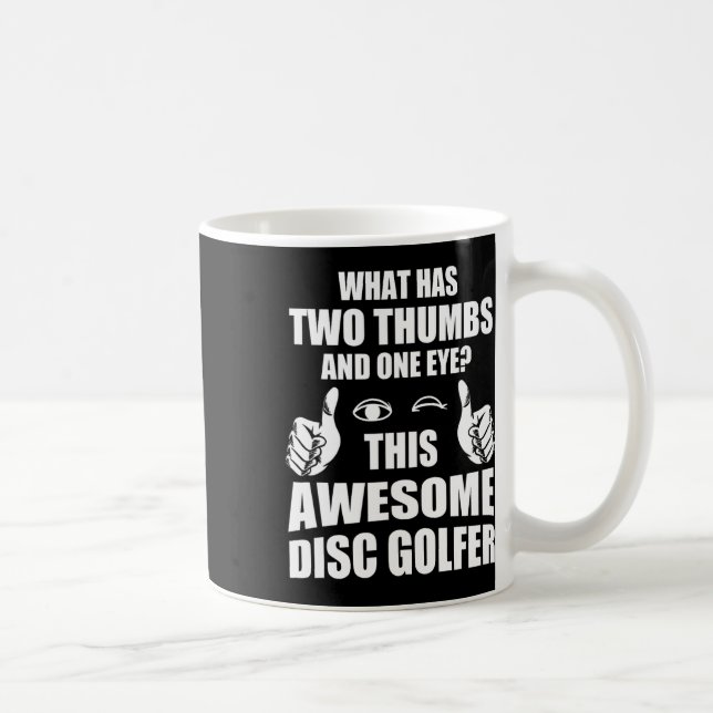 Funny Retro Disc And Disc Golf Ultimate Frisbee Pl Coffee Mug (Right)