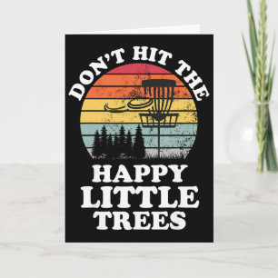 Funny Retro Disc Golf Golfing Player Frisbee Lover Card
