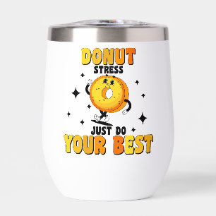Funny Retro Doughnut motivational Quote