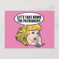Funny Retro Feminist Pop Art Girl