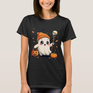 Funny Retro Halloween Boo Ice Coffee ghost Matchin T-Shirt