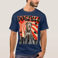 Funny Retro Japanese Dogzilla Irish Wolfhound