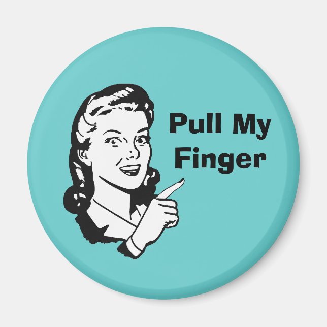 Funny Retro Magnet (Front)