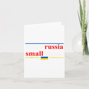 Funny Retro Make Russia Small Again  Card