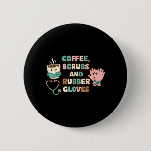 Funny Retro Medical Nurse 6 Cm Round Badge