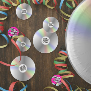 Funny Retro Music CD Y2K 2000s Party Confetti