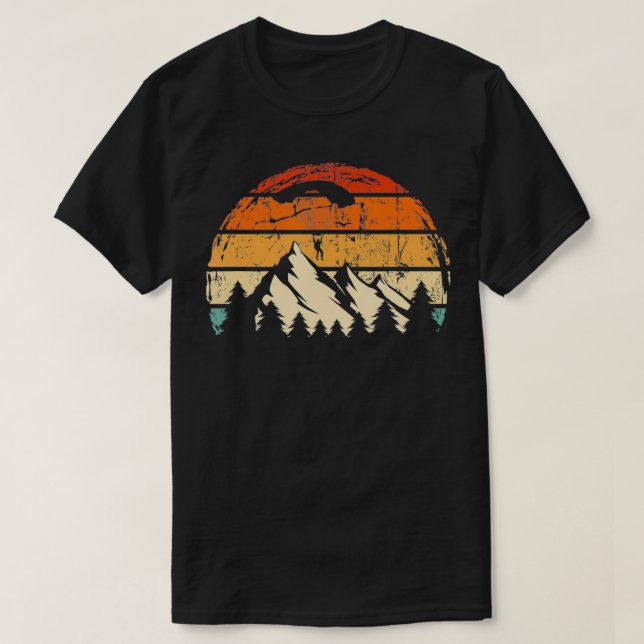 funny retro Paragliding Paraglider Thermal  T-Shirt (Design Front)