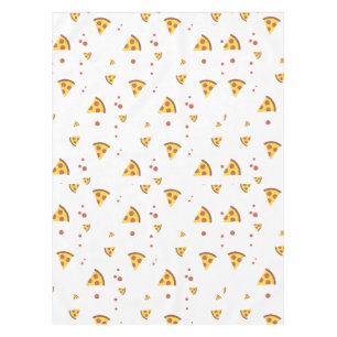 Funny Retro Pepperoni Pizza Minimalist Pattern Tablecloth
