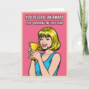Funny Retro Pop Art Teacher Appreciation Card
