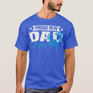 Funny Retro Proud New Dad It's A Boy Gender Reveal T-Shirt