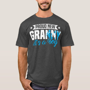 Funny Retro Proud New Granny It's A Boy Gender Rev T-Shirt