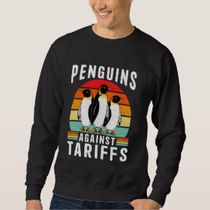 Funny Retro Resist Penguins Protest Against Prices Sweatshirt