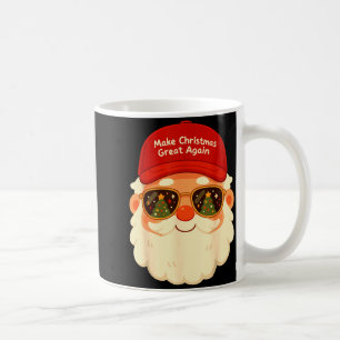 Funny Retro Santa Christmas Trump Xmas Men Women Coffee Mug