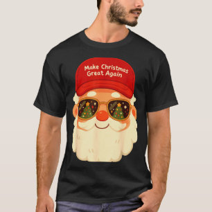 Funny Retro Santa Christmas Trump Xmas Men Women  T-Shirt