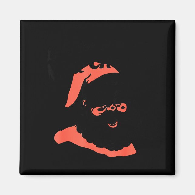 Funny Retro Santa Let's See Some Big Nick Energy C Magnet (Front)