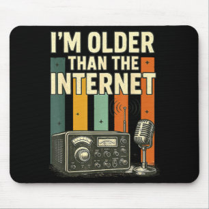 Funny Retro Saying Vintage Humor Internet Nostalgi Mouse Pad