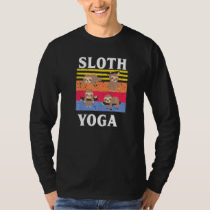 Funny Retro Sloth Yoga For Men Women Cute Animal T-Shirt