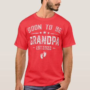 Funny Retro Soon To Be Grandpa Est 2022 New Grandp T-Shirt