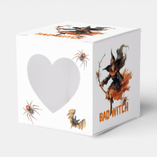 Funny retro spooky Halloween basic bad witch Favour Box