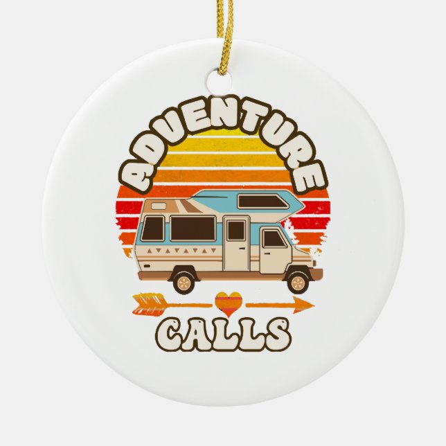  Funny Retro St Patricks Day - Camp Shenanigans Co Ceramic Ornament (Front)