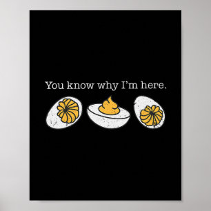 Funny Retro Thanksgiving You Know Why I'm Here Dev Poster