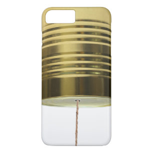 Funny Retro Tin Can String Telephone iPhone 8 Plus/7 Plus Case