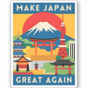 Funny Retro Travel Japan Tourism Humour 