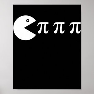 Funny retro video game PI Day Math Teacher  Poster