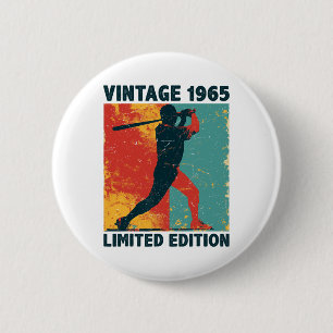 Funny Retro Vintage 1965 Bysebyll Lover Limited Ed 6 Cm Round Badge