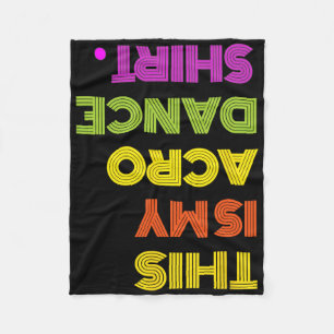 Funny Retro Vintage Acro Dance For Her Women Or Gi Fleece Blanket