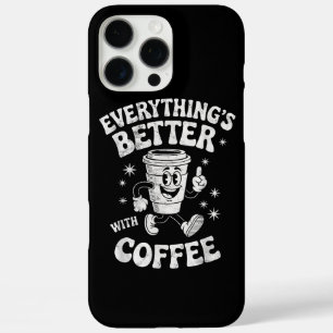 Funny Retro Vintage Coffee Men or Women Coffee iPhone 16 Pro Max Case