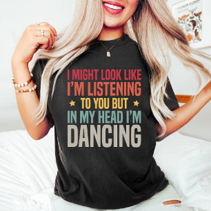 Funny Retro Vintage Dance Teacher Black T-Shirt