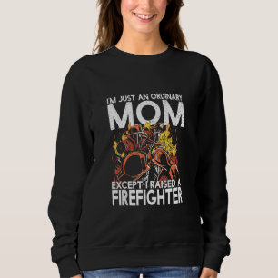 Funny Retro Vintage Firefighter Mum Sweatshirt