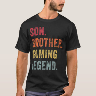 Funny Retro Vintage Son Brother Gaming Legend Gami T-Shirt