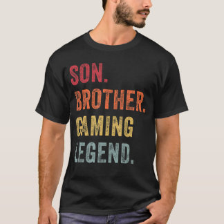 Funny Retro Vintage Son Brother Gaming Legend Gami T-Shirt