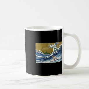 Funny Retro Vintage Surfing A Wave Pield Dachshund Coffee Mug