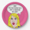 FUNNY RETRO WOMAN custom paper plates